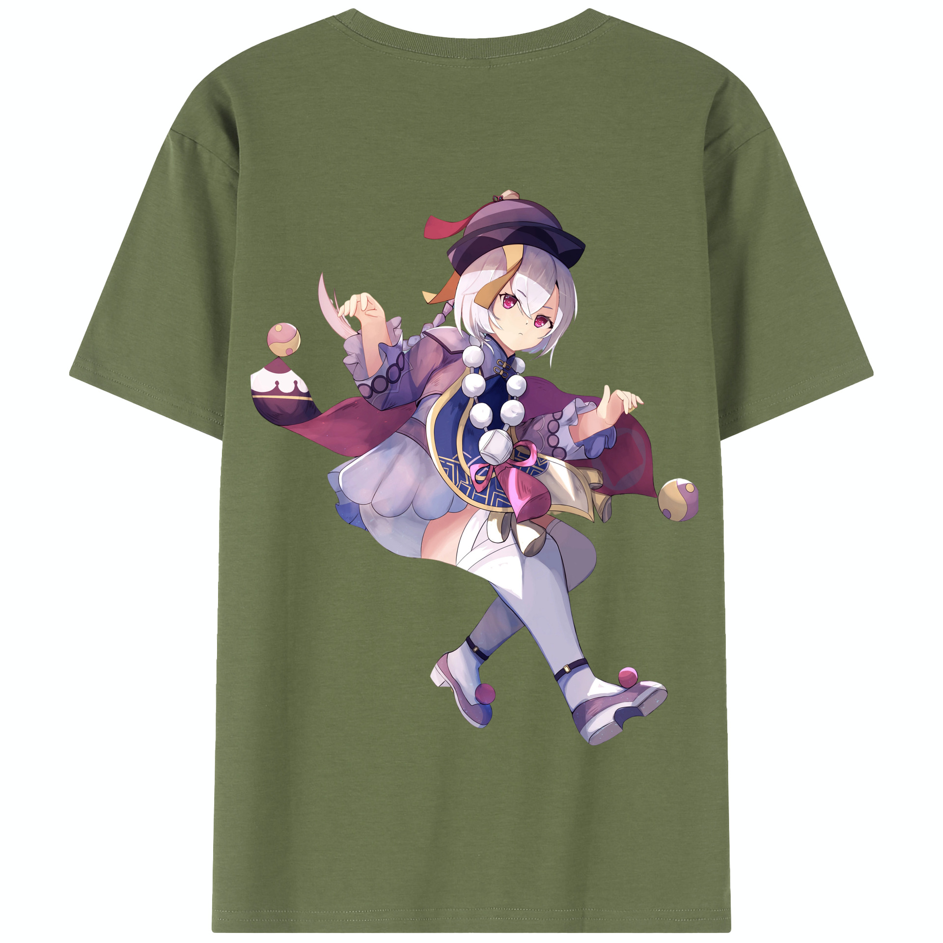 げんし神 七七 なな  genshin Nana 綿100％半袖Tシャツ（背面プリント）